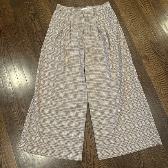 Maeve Plaid Wide Leg Pants - Picture 3 of 9